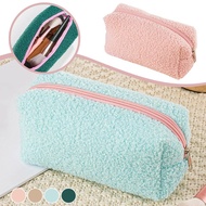 Fresh Color Makeup Bag Plush Multifunctional Toiletry Cosmetic Storage Organizer Capacity Large J1v6