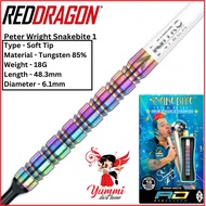 Red Dragon Dart Soft Tip Dart Peter Wright Snakebite 1 Soft Tip Dart 18G