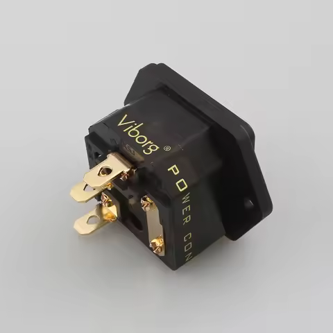 FI-03G Fused IEC Socket/Connector Gold Plated Power socket