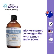 Henry Blooms Bio-Fermented Probiotics Ashwagandha with Lemon Balm 100% Vegan 500ml - Stress Relief, 