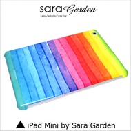 【Sara Garden】客製化 手機殼 蘋果 ipad mini4 彩虹 愛無限 保護殼 保護套 硬殼
