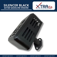 MESIN Black Exhaust Silencer Muffler Engine Drive Gx160 Gx220 Xtrada