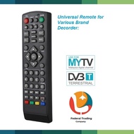 Universal Remote for All Type MYTV BOX Decorder T2 DVB Alat Jauh Universal untuk Semua Jenis Penyahk