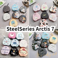 【imamura】For SteelSeries Arctis 7 Headphone Case Cartoon Fresh Style Headset Earpads Storage Bag Casing Box
