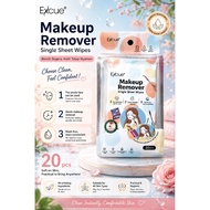 EXCUE Makeup Remover Single Sheet Wipes 20pcs