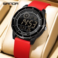 SANDA 2205 Waterproof Ultra-thin Men Watch Digital Fashion Men Sports Watch -3