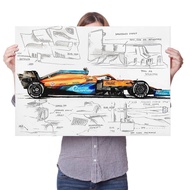 F1 Racing Mercedes W14 Wall Art