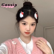 GOSSIP 2pcs Bangs Clip, Duckbill Clip Scrunchies Hairpin, Kawaii Cute   Cartoon Headrope Girls
