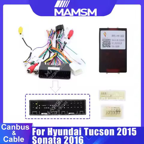MAMSM For KIA SORENTO /HYUNDAI SONATA Android Car Radio Canbus Box Decoder Wiring Harness Adapter Po