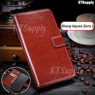 Flip Case Casing Sharp Aquos R2 V6 Plus Zero 2 Aquos R9 Pro Sense9 Leather Wallet Card Holder AutoSl
