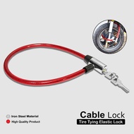 Kunci Gembok Sepeda Bicycle Lock Ring 65CM Kunci Sepeda Anti Maling Model Kabel Bahan Baja Panjang 6