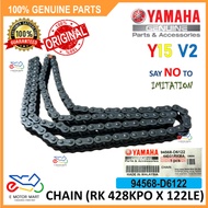 Y15 CHAIN RANTAI RK 428KPO x 122 428KPO ORING O-RING CHAIN 428KLO [100% ORIGINAL YAMAHA] - 94568-D61