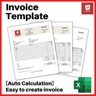 JGD Invoice Template - Microsoft Excel (3 Template) Ready Stock