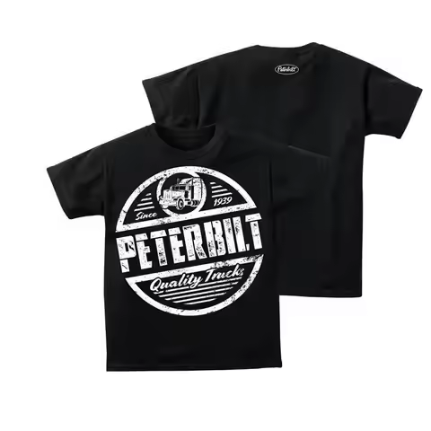 Peterbilt Quality Trucks Black 389 T Shirt Trucker
