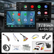7/9 Inch 2 Din 4GB 64GB Carplay Android Car Radio Player with GPS WIFI FM Navigation for Universal A