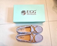 UGG D&K Sheepskin 淺紫色豆豆鞋