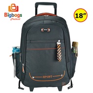 BigbagsThailand กระเป๋าเดินทาง กระเป๋าเป้ล้อลาก กระเป๋าเป้สะพายหลัง แบรนด์ Sport 18 นิ้ว รุ่น 012