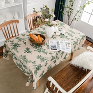 Linen Table Cloth Cotton Tablecloth Rectangle Table Cloth for Indoor Outdoor Dining Buffet Table Par