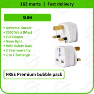 SUM Multiple Adapter socket heavy duty with neon 2500W full copper for US / China / AU / EU plug - 3
