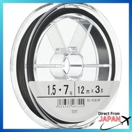 SHIMANO Harris Spin Power Tapered Strength Line EX4 PE 12m x 3pcs 0.8-7 # Black PL-N14P Fishing