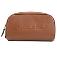 BURBERRY 8061364 經典LOGO牛皮拉鍊萬用包/手拿包.棕