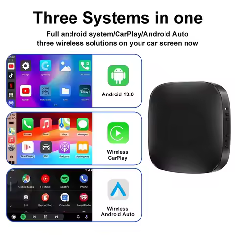 Android13 CarPlay Ai Box Wireless Box for Netflix YouTube Wireless Carplay Android Auto Car Smart Sy
