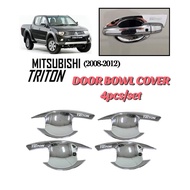 CPAO Mitsubishi Triton 2008- 2012 Car Door Handle Bowl Cover Trim Door Bowl Chrome Finish (9125)
