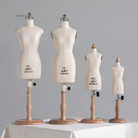 1/2 Sewing Tailor Mannequin for Teaching Three-dimensional Female Mini Clothing Design Model DIY App