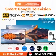 Xiaomi A/A Pro/A Series Ultra 4K 32"/43"/55"/65" Smart Google TV with Google Playstore Netflix Youtu
