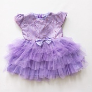 Baju Anak Warna Lilac Ungu Muda 6 12 Bulan Gaun Bayi Balita 2022 Trending Bahan Premium Dress Anak P