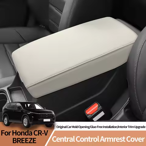 Leather Center Armrest Box Protective ABS Anti-Scratch Cover Car Interior Tuning Accessories For Hon