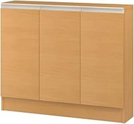 IWATSUKI Storage Shelf with Door to Order Made in 1cm Units Within Width 45-120cm Medium Brown Width
