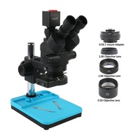 7X 45X 90X Simul Focal Stereo Microscope Trinocular Microscope+ Black 1080P HDMI VGA Video Camera Wi