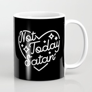 Not today Devil Coffee Mug (b&w).
