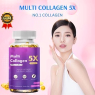original Premium Multi Collagen 5X Biotin Vitamins Capsules with Collagen & Keratin for Healthy Hai