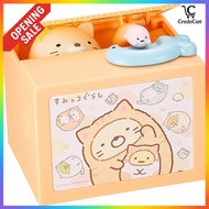 Sumikko Gurashi Cat Bank Shine Coin Bank Saving Piggy Bank Kids ATM【Direct from Japan】