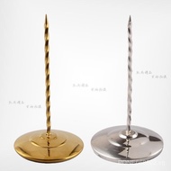 Thickened Stainless Steel Menu Insert Document Fork Order Insertion Device Receipt Fork Paper Feeder