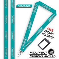 [ Ready Stock ] DESIGN WATSONS  + FREE ID Card Holder| PREMIUM QUALITY Lanyard Watsons