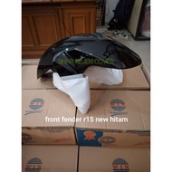 Slebor depan R15 v3 hitam spakbor depan R15 v3 hitam sepakbor depan / front fender R15 v3 hitam merk