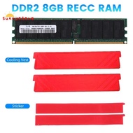 DDR2 8GB 667Mhz RECC RAM Memory+Cooling Vest PC2 5300P 2RX4 REG ECC Server Memory RAM for Workstations