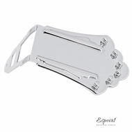ESPOIR1 Guitar Tailpiece Bridge, For 6 String Metal Guitar Tailpiece, Sturdy Silver 6 String Guitar 