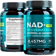 NAD Supplement 8,457 mg Extra Strength Liposomal, Green Tea + Astaxanthin for Women & Men, Resveratr