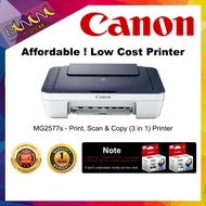 Canon Affordable and Low Cost Printer Inkjet Printers PIXMA MG2577S - Print | Scan | Copy (3 in 1 Printer)