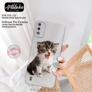 ITEL A26 Case - Cute Cat Fashion Case - Pro Camera Softcase - ITEL A26 Casing - TPU Silicone - ITEL 