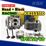ESPADA BLOCK + HEAD RACING KRISS110 SPEC 57 60 COMBO ESPADA BLOCK KRISS 57MM 60MM HEAD RACING KRISS 