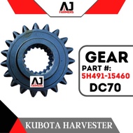 Gear DC70 Kubota Harvester Part : 5H491-15460