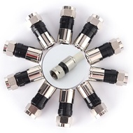 10 pcs RG6 F Typepression 2.7cm high quality Snap Seal Plug Connector