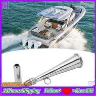 Caoyuanstore Foghorn Handheld Stainless Steel Fog Horn Removable Mouthpiece Accessory for Boat