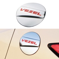 Car Fuel Tank Cap Cover for Honda HRV Vezel 2014 - 2018 Gas Oil Tank Fuel Cap Decoration Chrome Stic