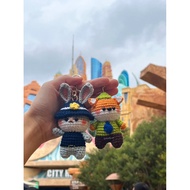 Zootopia Nick & Judy keychain 🦊🐰crochet handmade cute gift ideas fo couple birthday anniversary Disn